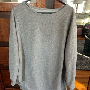 Gray Long Sleeve Top